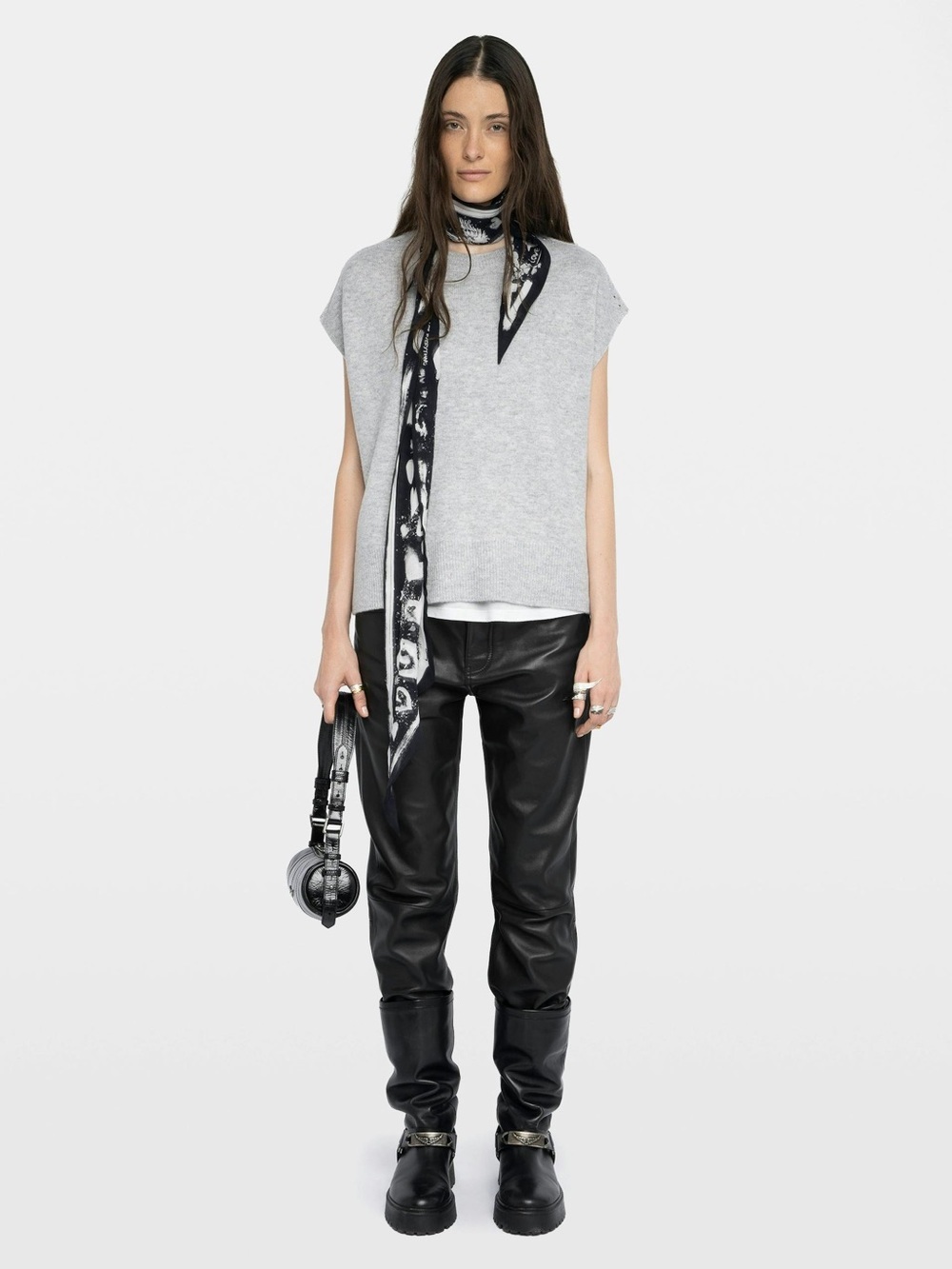 Soft Goat Stockholm 100% cashmere soft relaxed bf fit oversized poncho top luxe